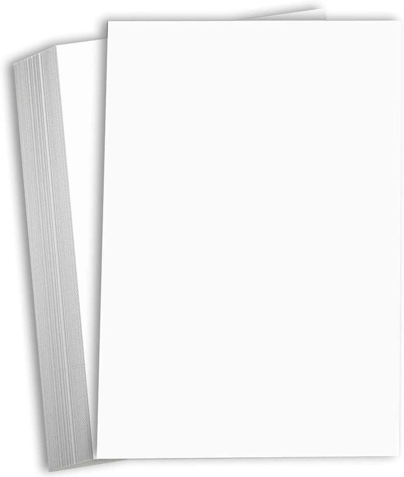 Hamilco White Cardstock Thick 11x17 Paper - Heavy Weight 80 lb Cover Card Stock 50 Pack - Image 1